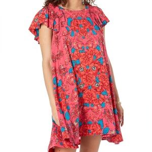 FREE PEOPLE | Yara Printed Mini Dress | S